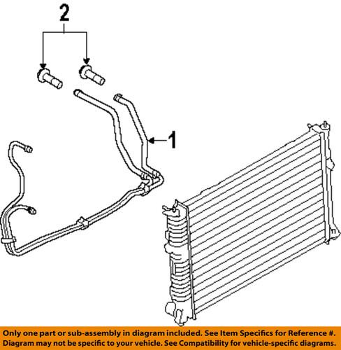 Ford oem 6e5z7r081f transmission oil cooler-oil cooler tube