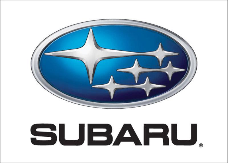 Subaru motors emblem flag advertising banner 2.5 x 3.5ft *