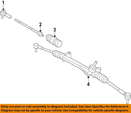 Ford oem 8l8z-3a130-a tie rod/steering tie rod end