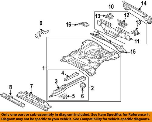 Ford oem yl8z17788aa floor & rails-rear-bumper bracket