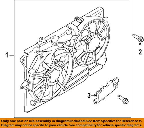 Ford oem da8z8c607a cooling fan-fan assembly