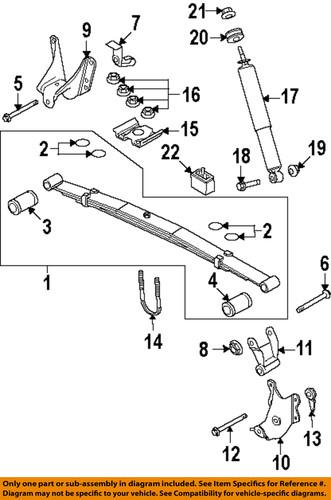 Ford oem n811843s441 rear suspension-top nut