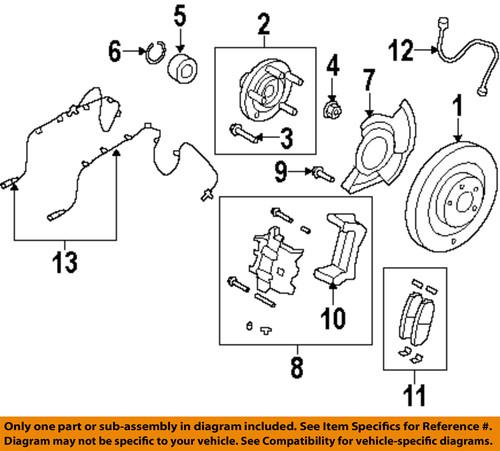 Ford oem 7t4z1104a brake-hub assembly