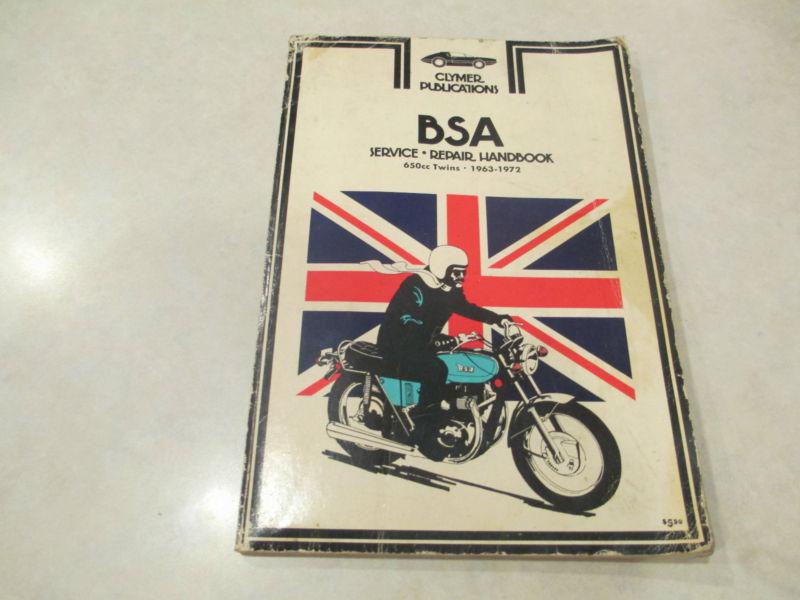 1972 bsa service repair handbook