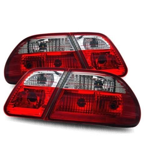 96-02 mercedes benz w210 e320/e430/e55 red clear tail lights rear replacement