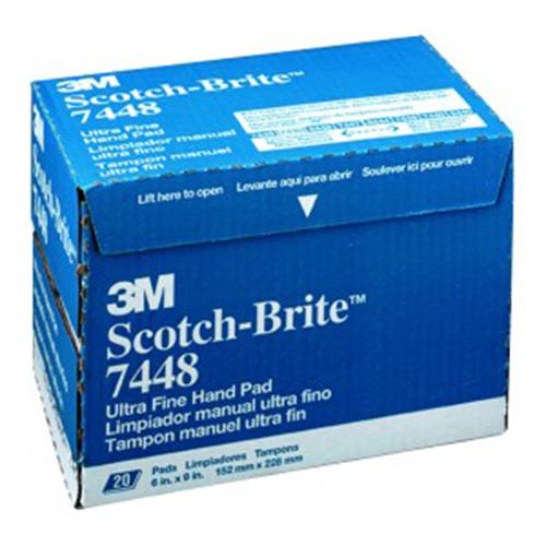 1box - 3m™ scotch-brite™ - ultra fine hand pad 07448