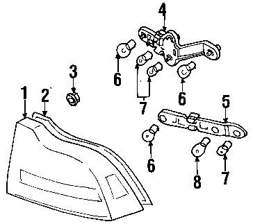 Volvo 30655370 genuine oem factory original lens & housing