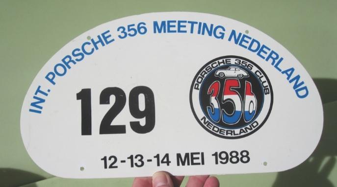 Rallye sign porsche 356 race meeting nederland 550 911 914 vw beetle bug kÄfer