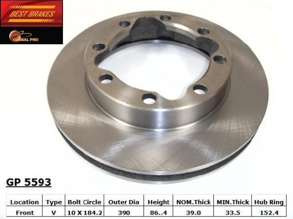 Best brakes gp5593 front brake rotor pair