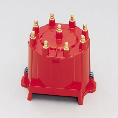 Msd 8426 distributor cap male/hei-style red screw-down gm v8 ea