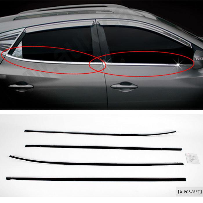 2009~2011 ix35/tucson ix chrome window molding car exterior trim k-034