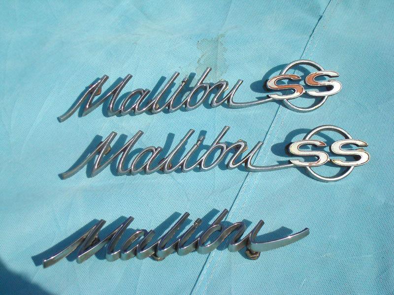 65 chevelle malibu ss quarter emblems