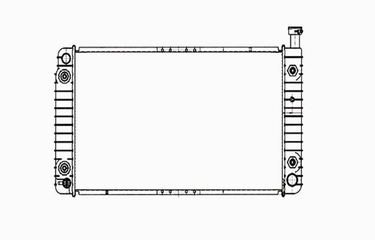 Replacement radiator 96-02 chevy express automatic transmission 4.3l v6 15762434