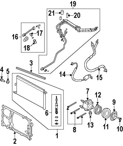 Ford 7l1z19e572a genuine oem factory original condenser upper seal