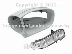 Mercedes w211 (-06) door mirror housing with turn signal right oem + warranty