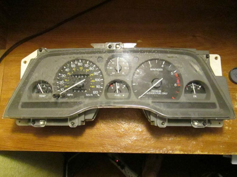 1989-1993 ford thunderbird sc cougar xr7 instrument cluster w/ 152k miles