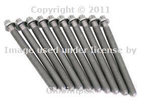 Bmw e31 e32 e34 e38 e39 e53 z8 cylinder head bolts set + 1 year warranty