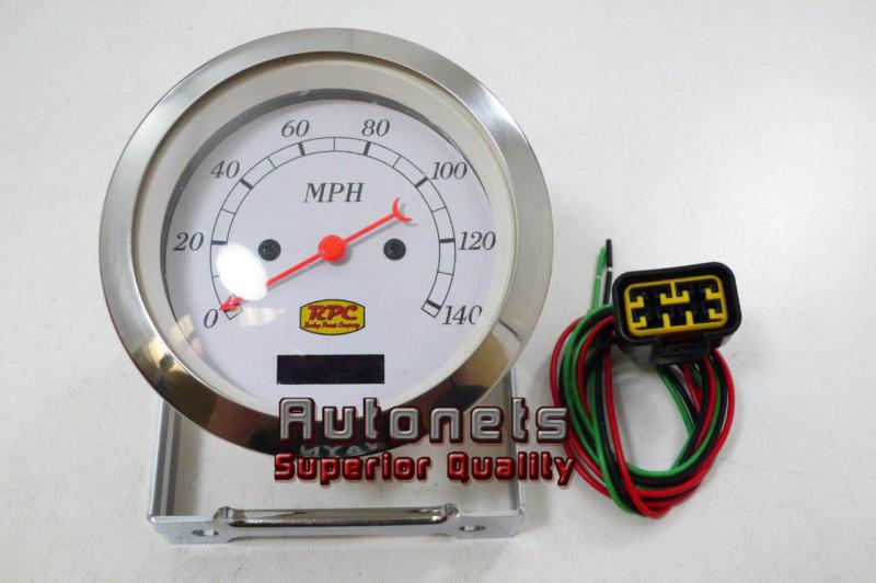 Classic electrical 3 3/8" speedometer gauge street hot rod chevy ford chrysler