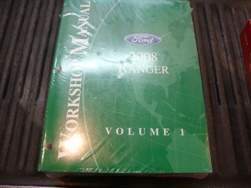 2008 ford rnager workshop repair shop manuals new set volumes 1 & 2 new in wrap 