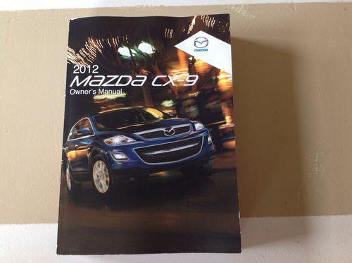 2012 mazda cx-9 owners manual--fast free shipping:)