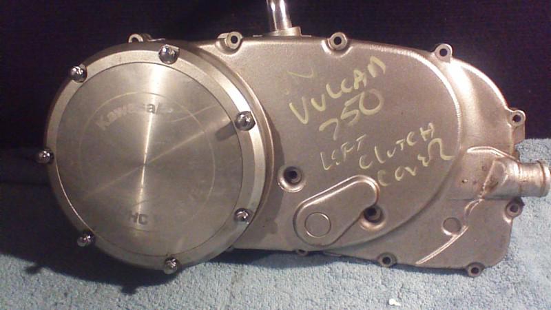 1986 kawasaki vulcan 750  left clutch cover case crank motor engine