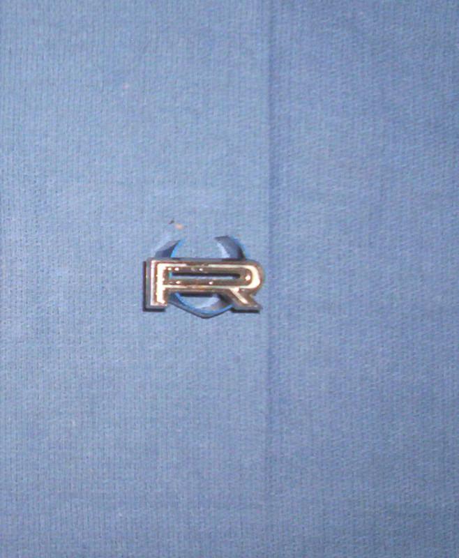 The "r" letter/badge/insignia from a late 60's ford 