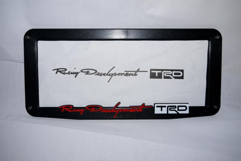 Trd racing license plate frame 2d toyota