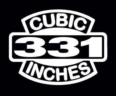 2 v8 331 cubic inches engine decal set 331 ci emblem stickers