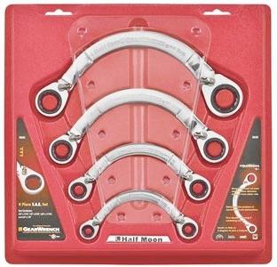 K-d tools 4 pc sae half moon reversible gearwrench set #9840