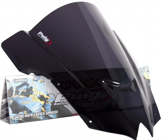 Puig racing windscreen dark smoke for yamaha yzf-r6 yzfr6 2008-2010