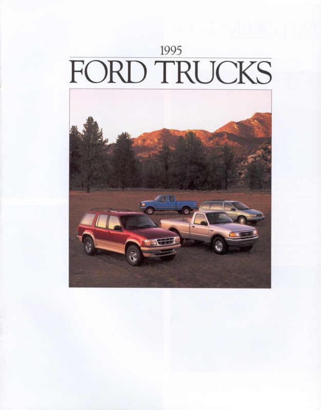 1995 ford pickup full line sales brochure folder original excellent condition
