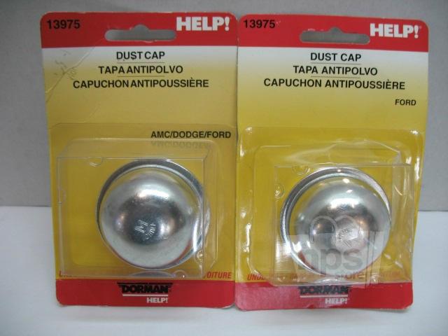 Dorman 13975 wheel hub dust caps fits 1-25/32in id hubs lot of 2 new