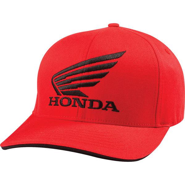 Red s/m fox racing honda flexfit hat