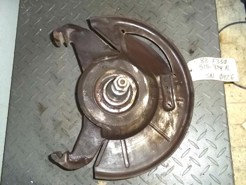 87 88 89 90 91 92 93 94 ford f250 f350 4x2 right passenger side front spindle