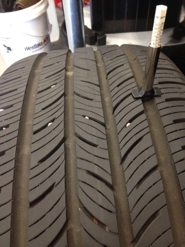 (1) continental contiprocontact 245/40/18 tire used tires 9/32nds tread