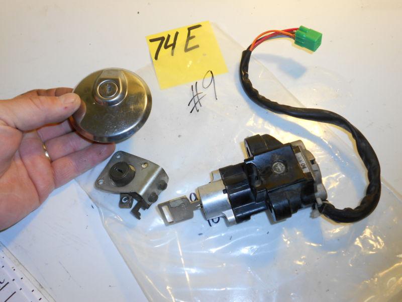 1999 suzuki gz250 ignition switch gas cap seat lock set with one key