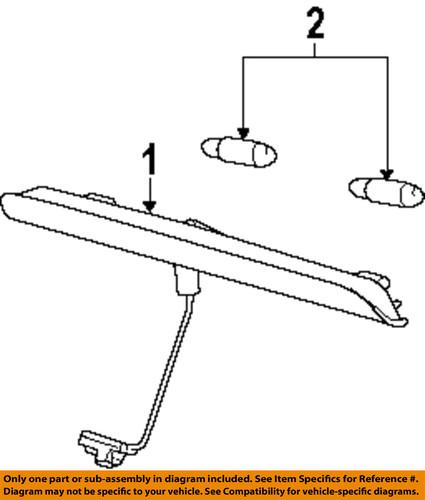 Ford oem 8e5z13a613a high mount brake light-high mount lamp