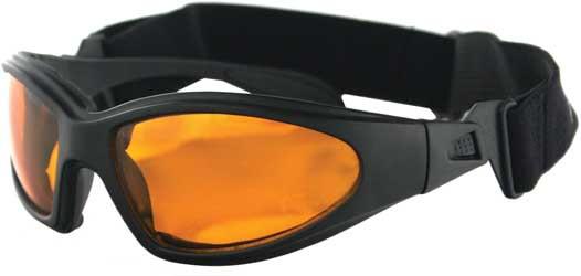 Bobster sunglasses gxr black w/amber lens gxr001a