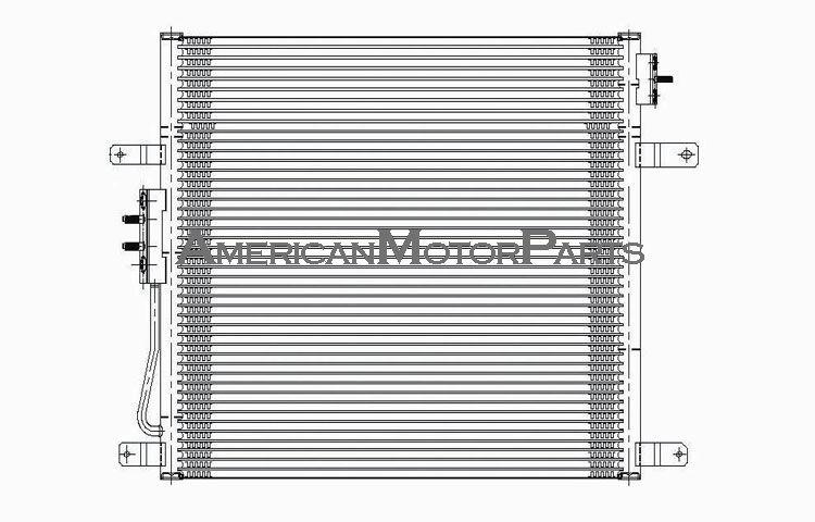 Replacement ac condenser parallel flow type 04-04 jeep grand cherokee 55116931aa