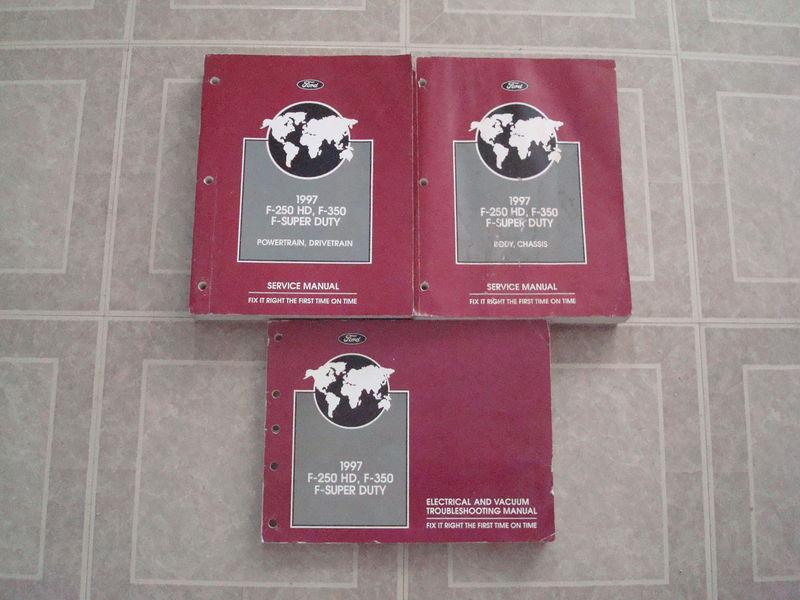 1997 ford f-250-350 truck superduty factory work shop service repair manual book