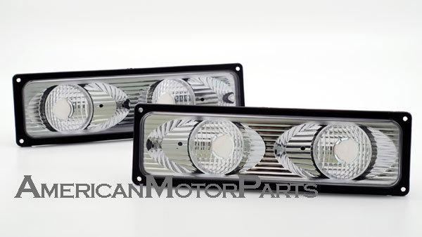 Depo pair chrome park signal lights chevy gmc blazer tahoe suburban yukon sierra