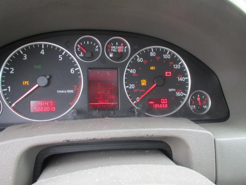 02 03 04 audi a6 speedometer cluster 2.7l turbo mph 189214