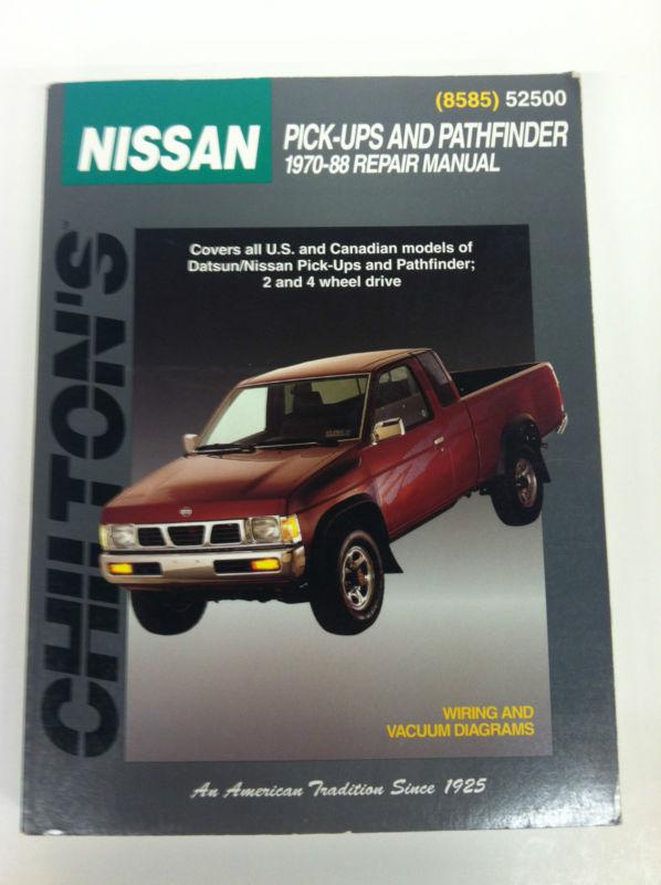 Chilton manual nissan pick-ups & pathfinder 1970-88 read for more info