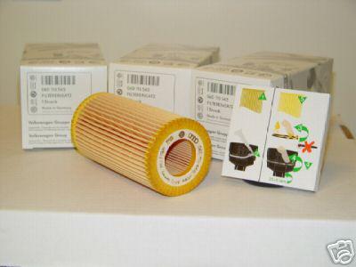 Genuine volkswagen oil filter 3 pack special