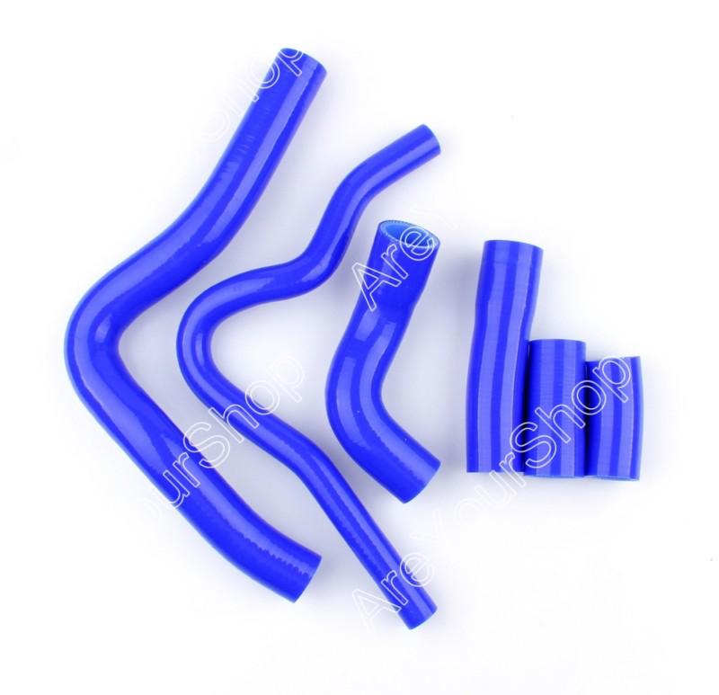 Blue kit silicone hose radiator heater yamaha r1 2004-2006