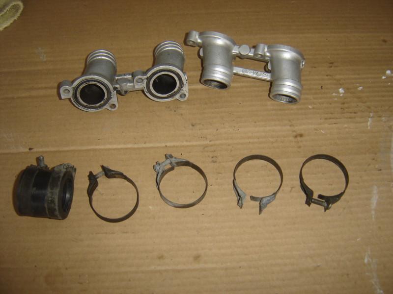 1971 honda cb500  four  carb  carburetor manifolds with 6 clamps   inv# jh34