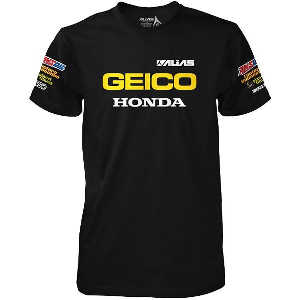 Alias mx geico team t-shirt motorcycle shirts