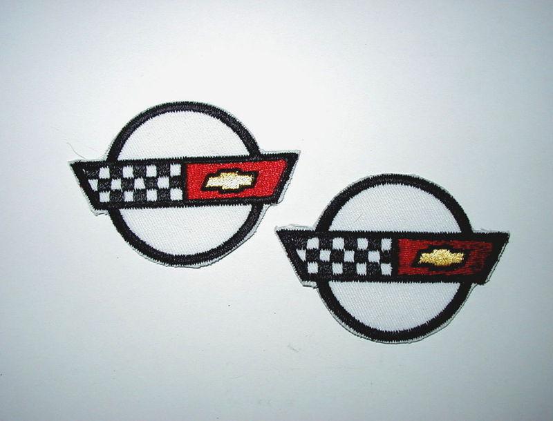 1984-up corvette patches 2 items full color