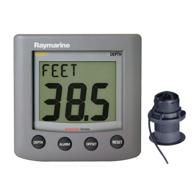 Raymarine st60 plus depth system w/thru hull transducer a22010-p