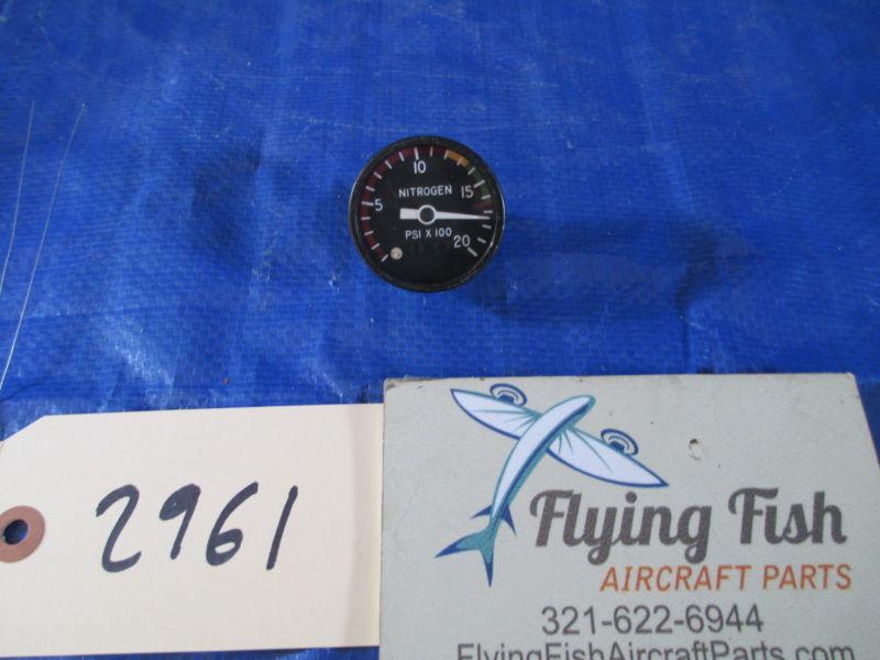 Aero-mach nitrogen gauge, p/n 132-380062-3  100-5211-01